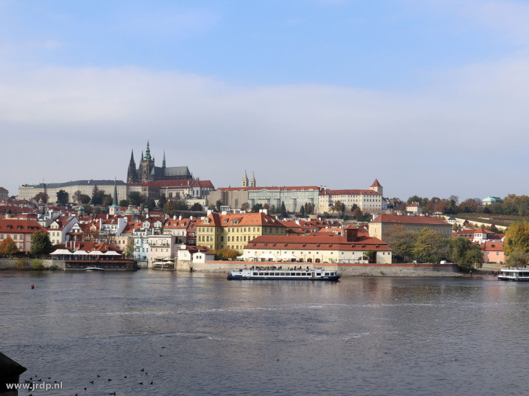 Uitzicht vanaf de Karlsbrücke Praag